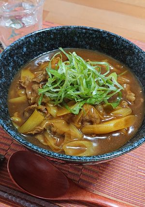 出汁にスパイス香る♪純和風！カレーうどん-レシピのメイン写真