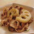 豚肉と蓮根のオイスターソース炒め