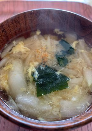 玉ねぎのかき玉みそ汁-レシピのメイン写真