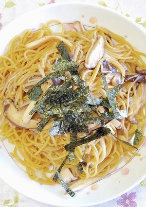 きのこバターしょうゆパスタ-レシピのメイン写真
