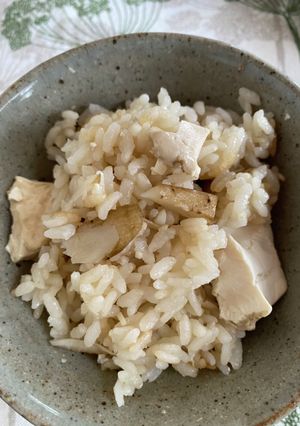 お豆腐と蜂蜜生姜の甘い炊き込みご飯-レシピのメイン写真