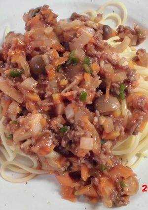 簡単ミートソーススパゲッティー♬-レシピのメイン写真