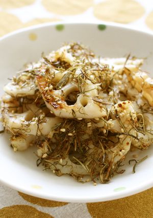 昆布風味の焼きれんこん-レシピのメイン写真