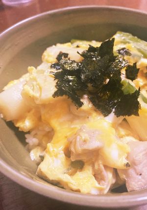 長ネギde親子丼-レシピのメイン写真