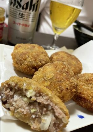 メンチカツ♡挽き肉♡キャベツ♡揚げ物-レシピのメイン写真