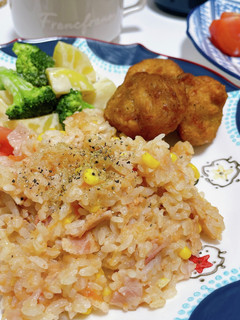 炊飯器でトマトとコーンのピラフ-レシピのメイン写真