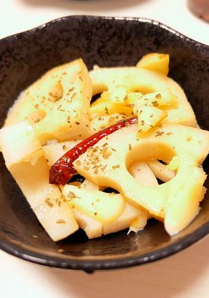 レンコンのペペロンチーノ-レシピのメイン写真