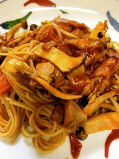 パパット簡単!きのことトマトスパゲティ-レシピのメイン写真