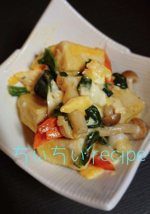 レンジで簡単♡高野豆腐と卵の含め煮-レシピのメイン写真