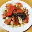 秋生鮭とキャベツの味噌マヨ炒め