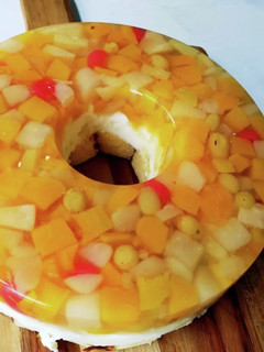 ゼリーで固めるフルーツケーキ♪-レシピのメイン写真