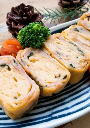 大葉とベーコンの卵焼き-レシピのメイン写真
