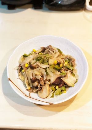 ゴーヤときのこのバターしょうゆ-レシピのメイン写真