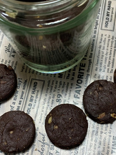 ココア全粒チョコクルミクッキー-レシピのメイン写真