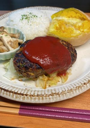 母のお野菜ハンバーグ-レシピのメイン写真