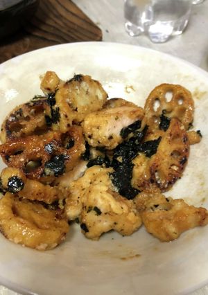 蓮と鶏肉の海苔チーズ-レシピのメイン写真