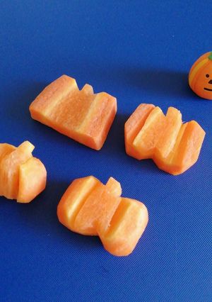 ＊カボチャ＊にんじん飾り切り-レシピのメイン写真