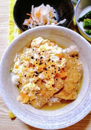 おやぢ的 きつねとじ丼-レシピのメイン写真