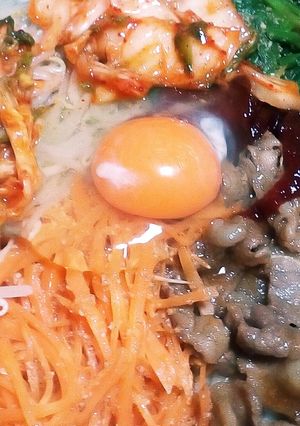 韓国風グルメ 簡単ビビンバ-レシピのメイン写真