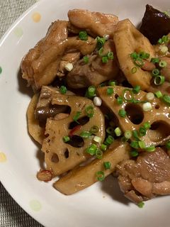 鶏とれんこんの甘辛炒め-レシピのメイン写真