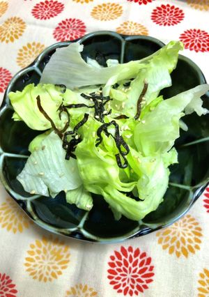 レタスの塩昆布和え-レシピのメイン写真