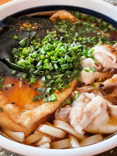 豚しゃぶ+きつねのうどん-レシピのメイン写真