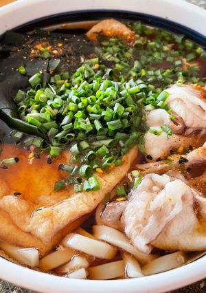 豚しゃぶ＋きつねのうどん-レシピのメイン写真