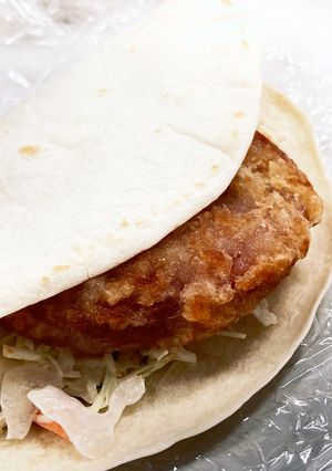 トルティーヤでハムカツサンド-レシピのメイン写真