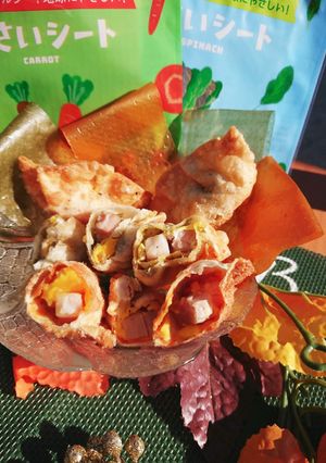 やさいシートで、揚げ餃子【ベジート】-レシピのメイン写真