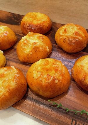 絶品バーガー風ミートソースとチーズのパン-レシピのメイン写真