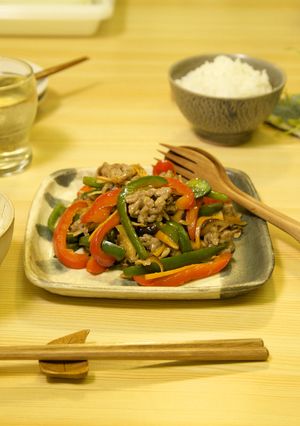 阿蘇の野菜たっぷり！和風チンジャオロース-レシピのメイン写真