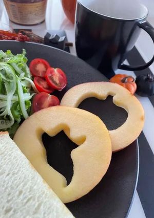 秒でできるハロウィンリンゴ-レシピのメイン写真