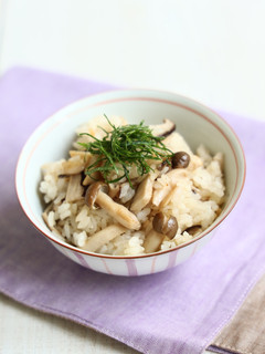 大葉ときのこの炊き込みご飯-レシピのメイン写真