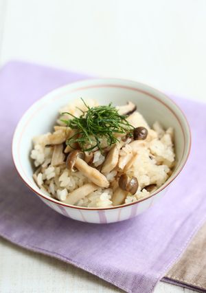 大葉ときのこの炊き込みご飯-レシピのメイン写真