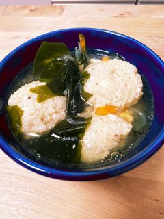 極ふわっ!新生姜入り鶏つくねと春雨スープ-レシピのメイン写真