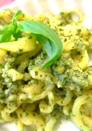 手打ちパスタ:ジェノベーゼ-レシピのメイン写真