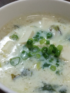 わかめとねぎの豆乳スープ-レシピのメイン写真