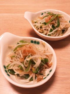 レンジで簡単!もやしとザーサイのおつまみ-レシピのメイン写真