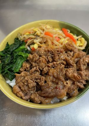 ビビンバの素を使って♪ビビンバ丼♪-レシピのメイン写真