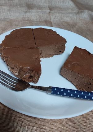 レンジでココアチーズケーキ-レシピのメイン写真