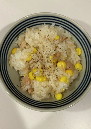 【1歳半大好き】コーンツナ炊き込みご飯-レシピのメイン写真