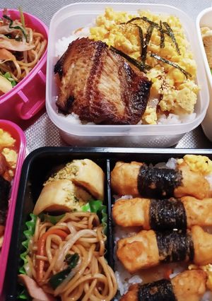 高校生息子、旦那、娘弁当(9/30)-レシピのメイン写真
