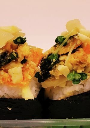 “貝割大根チーズさつま芋&南瓜おにぎり”-レシピのメイン写真