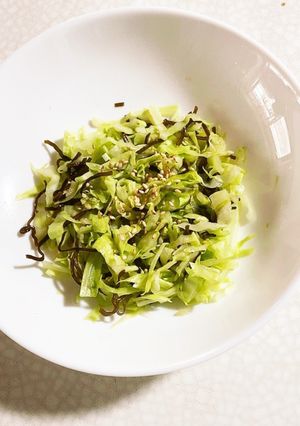 キャベツと塩昆布の和え物(弁当用)-レシピのメイン写真