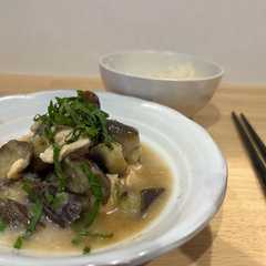 鶏肉と茄子のみぞれ煮-レシピのメイン写真