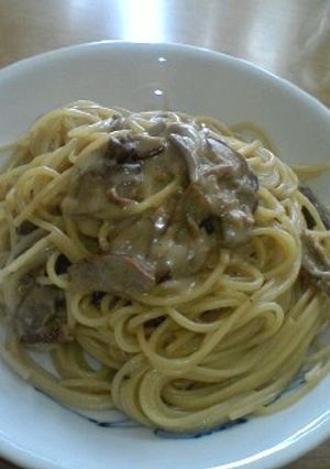 簡単　ポルチーニのクリームパスタ-レシピのメイン写真