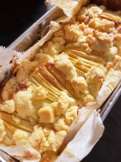 バターなし!クランブルアップルケーキ -レシピのメイン写真