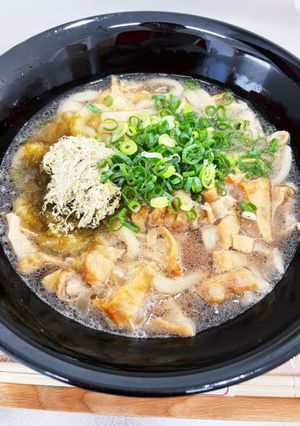 うま！旦那大絶賛！5分で絶品かすうどん-レシピのメイン写真