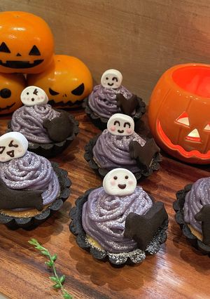 ハロウィンにぴったり！紫芋のミニタルト-レシピのメイン写真
