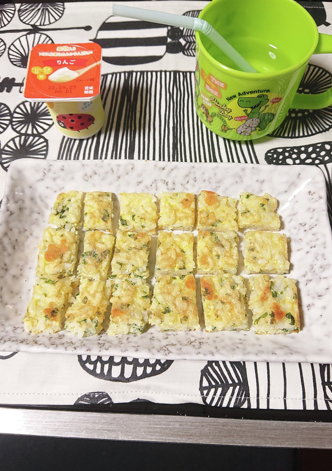 手づかみ食べ！ 簡単たまご焼きごはん-レシピのメイン写真